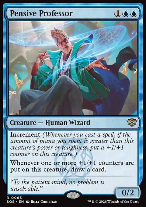 Pensive Professor - Secrets of Strixhaven #63 - Front