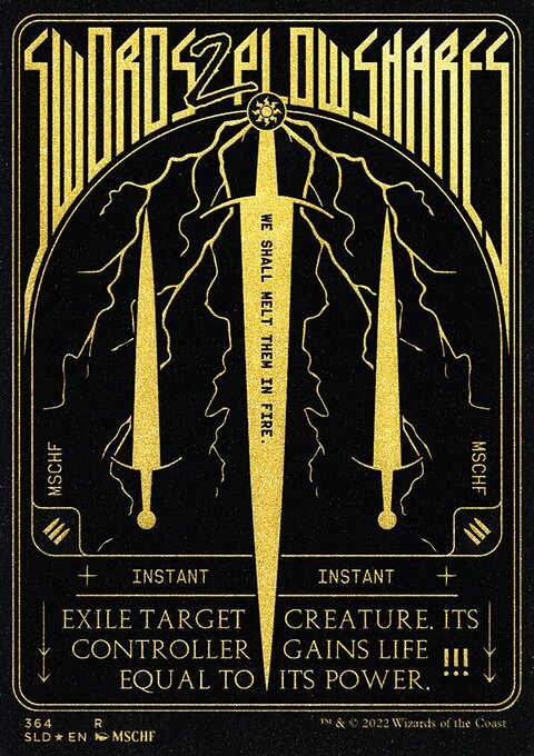 Swords to Plowshares - Secret Lair Drop #364 - Front