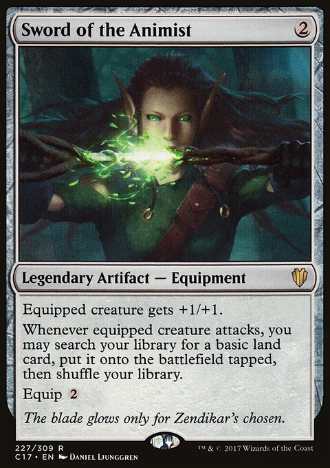 Sword of the Animist - Commander 2017 #227 - Front