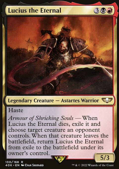 Lucius the Eternal - Warhammer 40,000 Commander #130 - Front