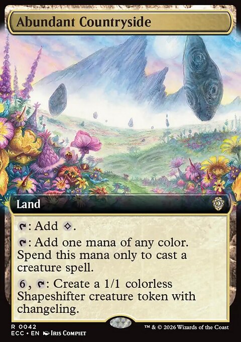 Abundant Countryside - Lorwyn Eclipsed Commander #42 - Front