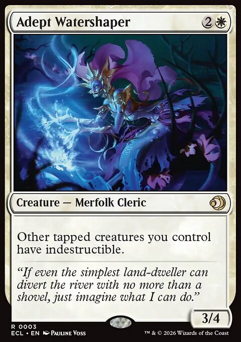 Adept Watershaper - Lorwyn Eclipsed #3 - Front