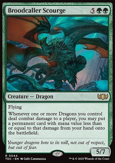 Broodcaller Scourge - Tarkir: Dragonstorm Commander #44 - Front