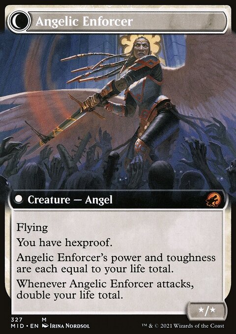 Enduring Angel - Innistrad: Midnight Hunt #327 - Back
