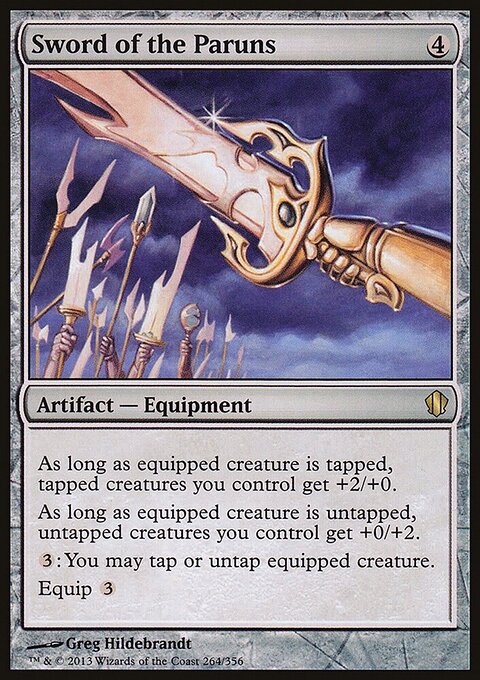 Sword of the Paruns - Commander 2013 #264 - Front