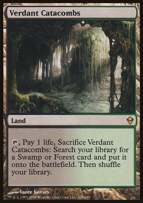 Verdant Catacombs - Zendikar #229 - Front
