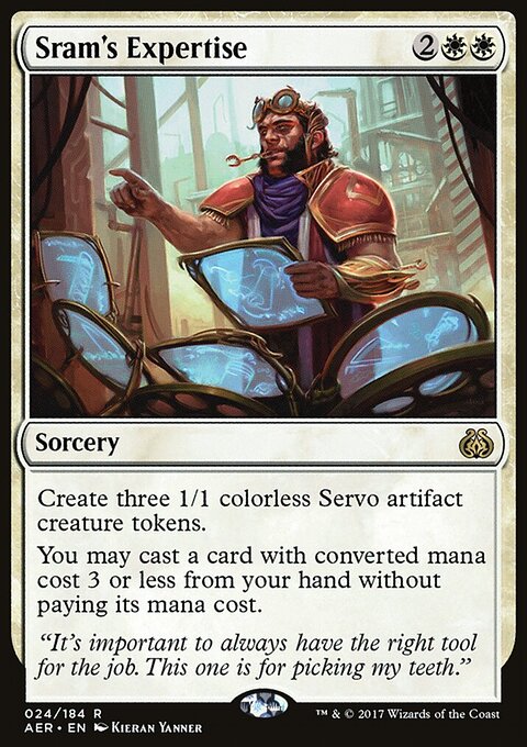 Sram's Expertise - Aether Revolt #24 - Front