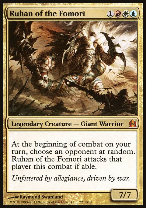 Ruhan of the Fomori - Commander 2011 #221 - Front