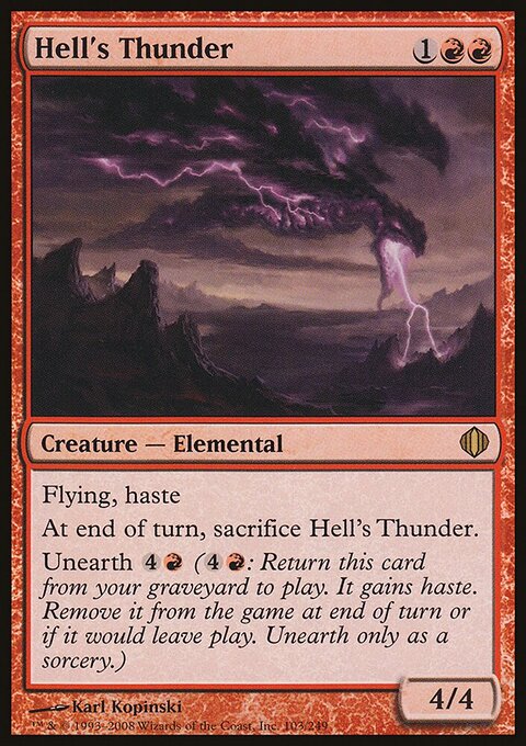 Hell's Thunder - Shards of Alara #103 - Front