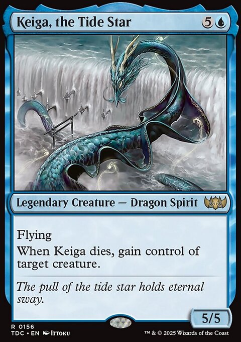 Keiga, the Tide Star - Tarkir: Dragonstorm Commander #156 - Front