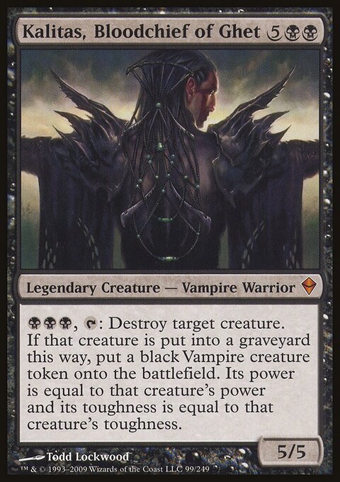 Kalitas, Bloodchief of Ghet - Zendikar #99 - Front