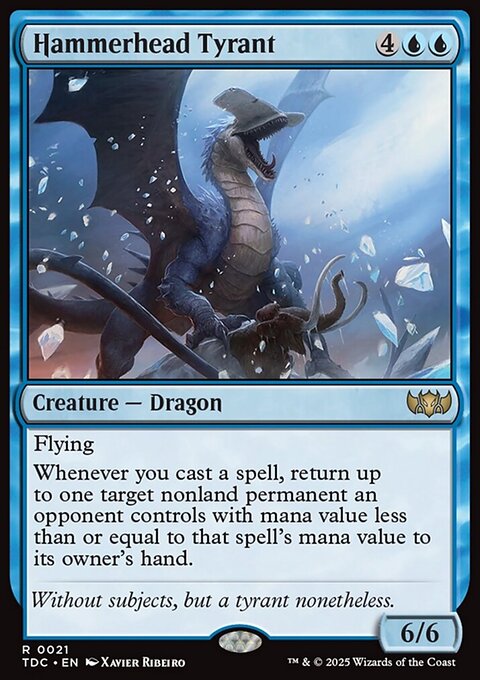 Hammerhead Tyrant - Tarkir: Dragonstorm Commander #21 - Front