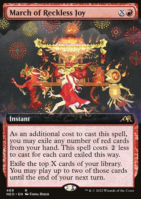 March of Reckless Joy - Kamigawa: Neon Dynasty #469 - Front