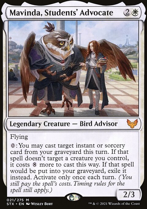 Mavinda, Students' Advocate - Strixhaven: School of Mages #21 - Front