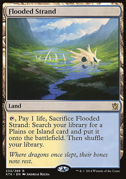 Flooded Strand - Khans of Tarkir #233 - Front
