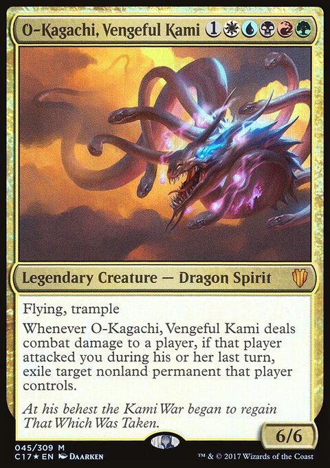 O-Kagachi, Vengeful Kami - Commander 2017 #45 - Front