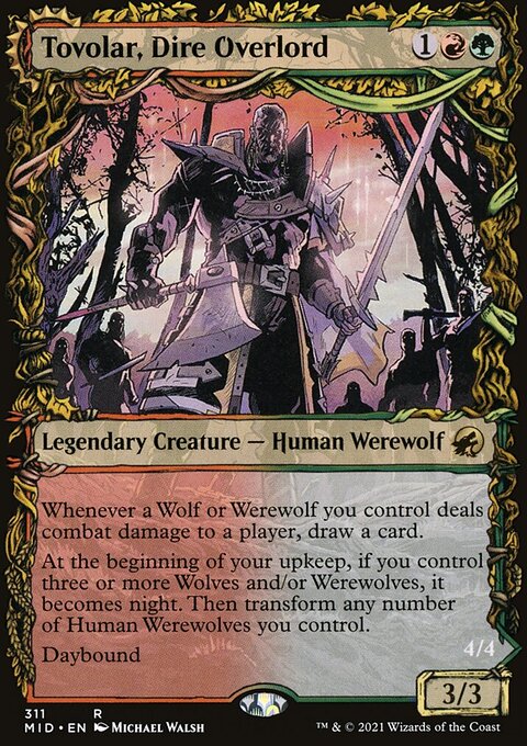 Tovolar, Dire Overlord - Innistrad: Midnight Hunt #311 - Front