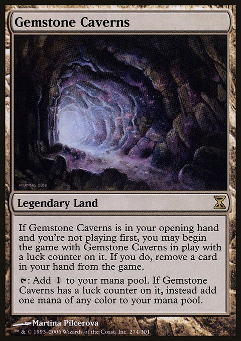 Gemstone Caverns - Time Spiral #274 - Front