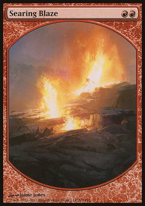 Searing Blaze - Magic Player Rewards 2011 #5 - Front