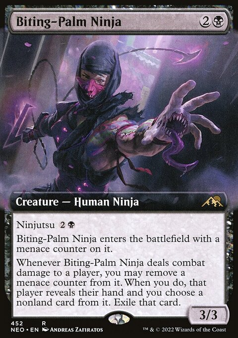 Biting-Palm Ninja - Kamigawa: Neon Dynasty #452 - Front