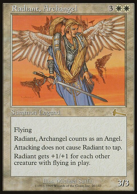 Radiant, Archangel - Urza's Legacy #20 - Front