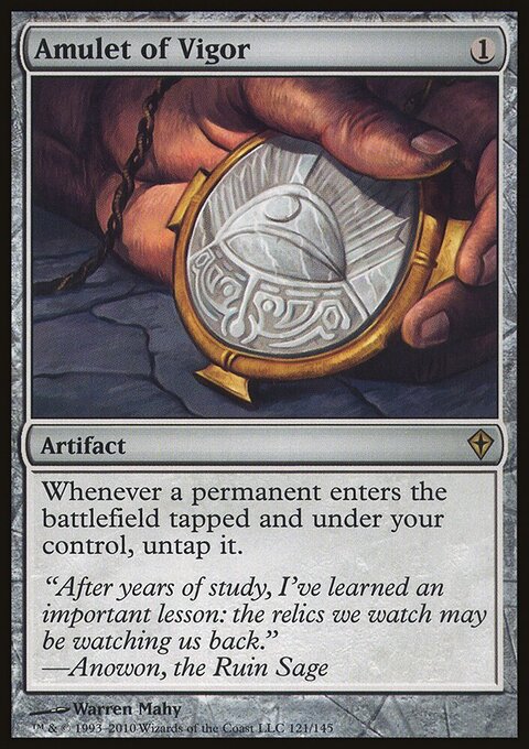 Amulet of Vigor - Worldwake #121 - Front