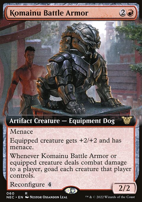 Komainu Battle Armor - Neon Dynasty Commander #60 - Front