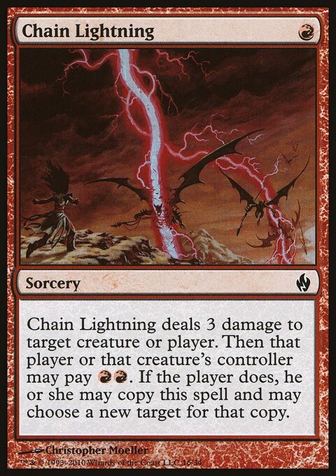 Chain Lightning - Premium Deck Series: Fire and Lightning #16 - Front