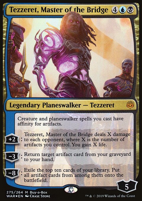 Tezzeret, Master of the Bridge - War of the Spark #275 - Front
