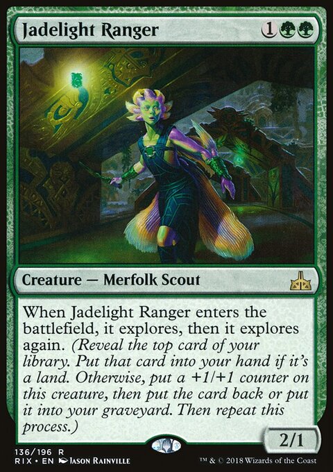 Jadelight Ranger - Rivals of Ixalan #136 - Front