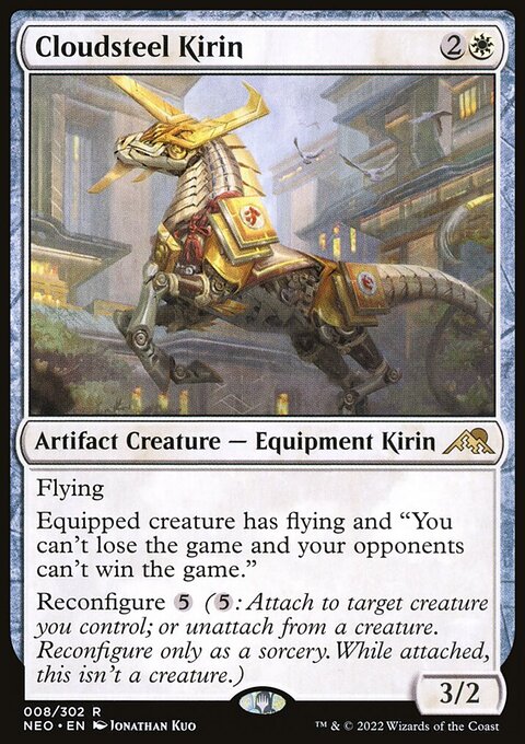 Cloudsteel Kirin - Kamigawa: Neon Dynasty #8 - Front