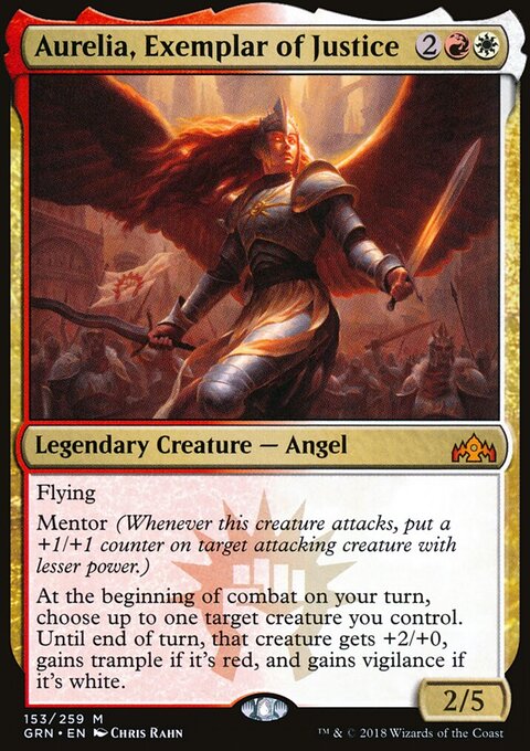 Aurelia, Exemplar of Justice - Guilds of Ravnica #153 - Front
