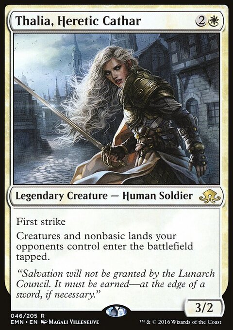Thalia, Heretic Cathar - Eldritch Moon #46 - Front
