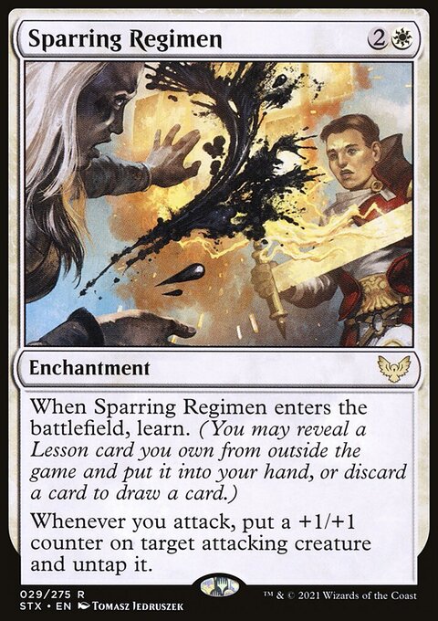 Sparring Regimen - Strixhaven: School of Mages #29 - Front
