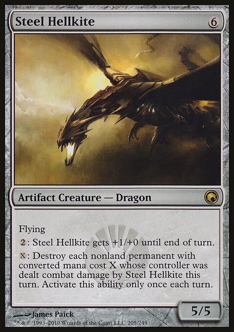Steel Hellkite - Scars of Mirrodin #205 - Front