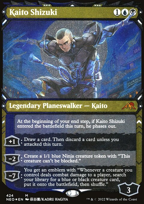 Kaito Shizuki - Kamigawa: Neon Dynasty #424 - Front