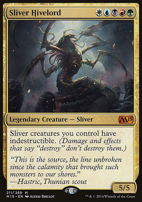Sliver Hivelord - Magic 2015 #211 - Front