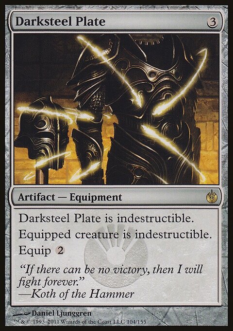 Darksteel Plate - Mirrodin Besieged #104 - Front