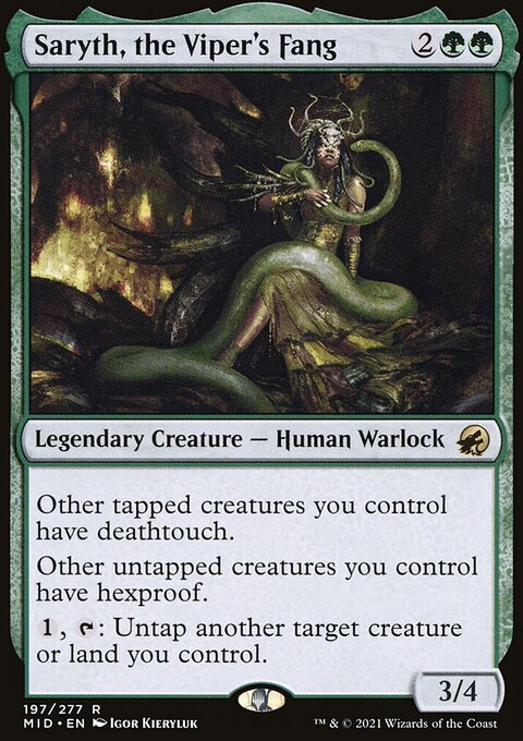 Saryth, the Viper's Fang - Innistrad: Midnight Hunt #197 - Front
