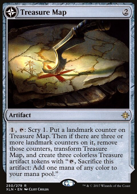 Treasure Map - Ixalan #250 - Front