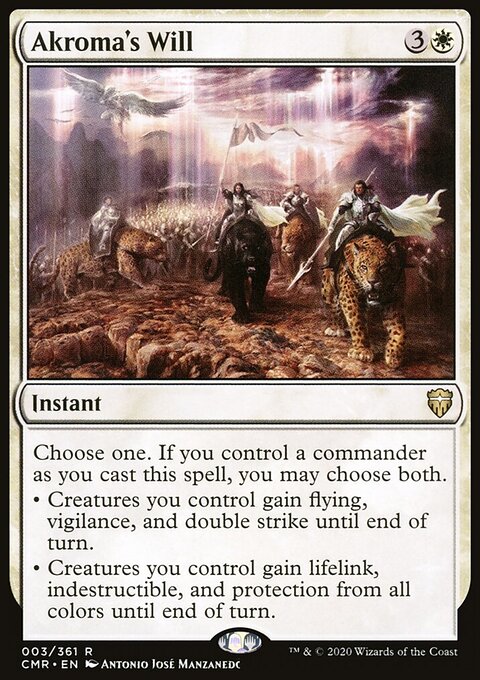 Akroma's Will - Commander Legends #3 - Front