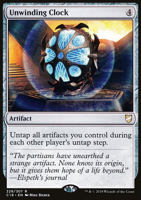 Unwinding Clock - Commander 2018 #228 - Front