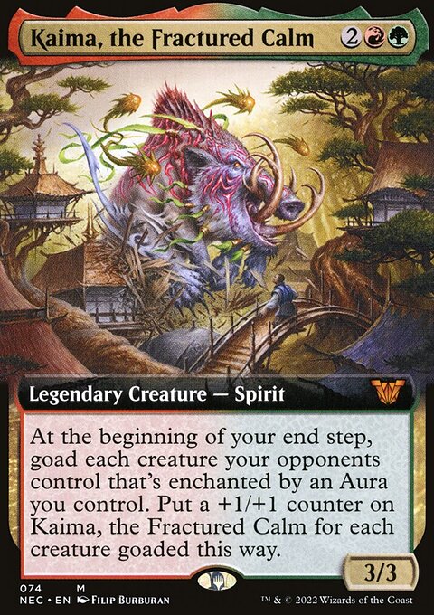 Kaima, the Fractured Calm - Neon Dynasty Commander #74 - Front