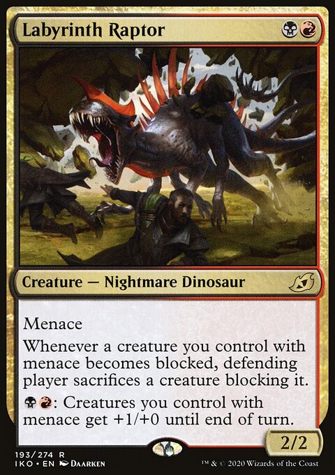Labyrinth Raptor - Ikoria: Lair of Behemoths #193 - Front
