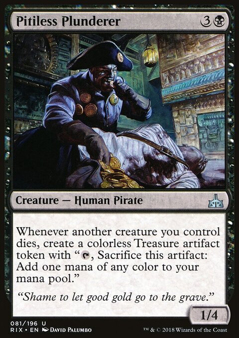 Pitiless Plunderer - Rivals of Ixalan #81 - Front