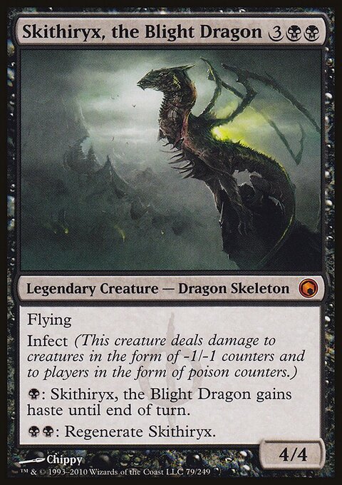 Skithiryx, the Blight Dragon - Scars of Mirrodin #79 - Front
