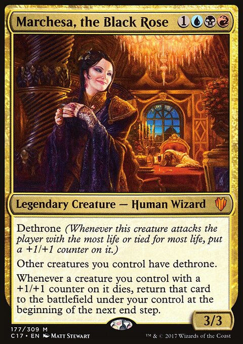 Marchesa, the Black Rose - Commander 2017 #177 - Front