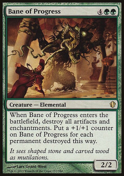 Bane of Progress - Commander 2013 #137 - Front