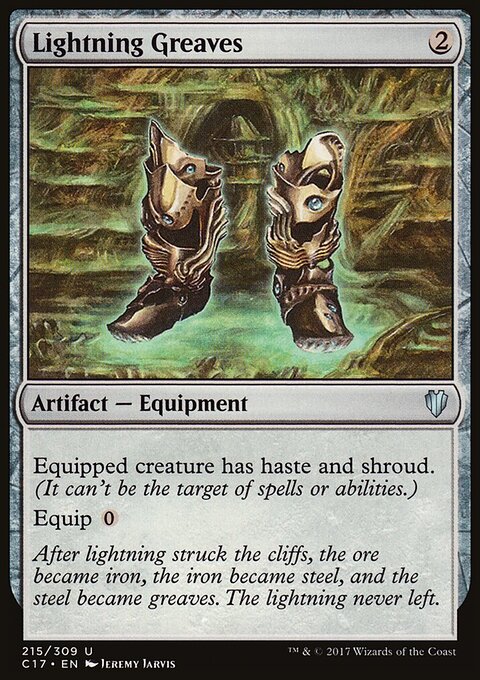 Lightning Greaves - Commander 2017 #215 - Front