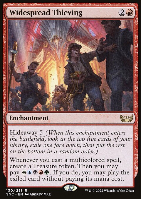 Widespread Thieving - Streets of New Capenna #130 - Front